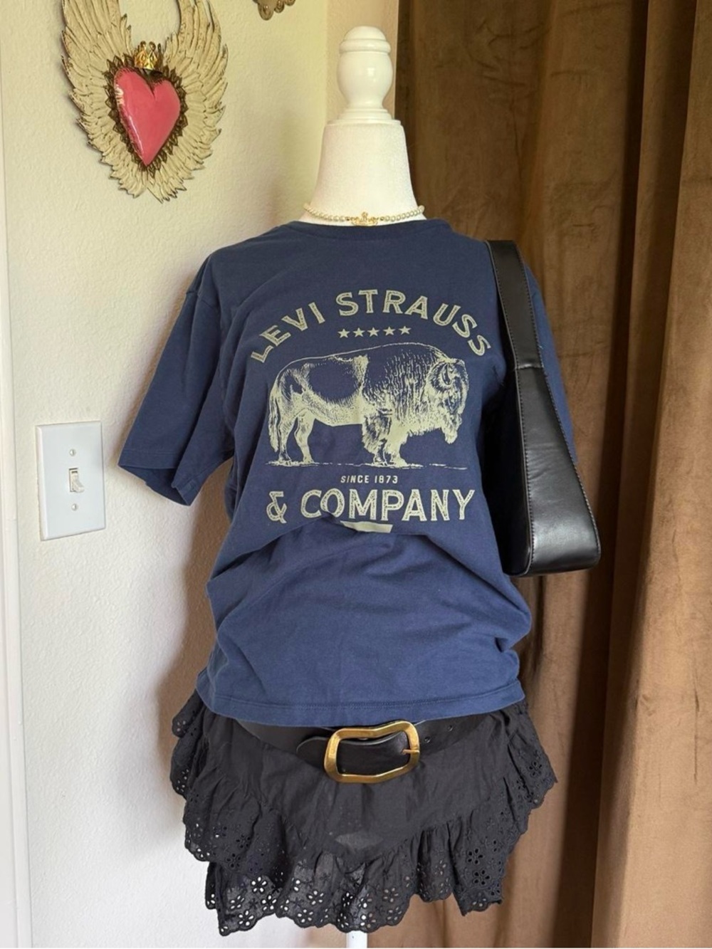 Levi's Blue Graphic Short Sleeve Tee